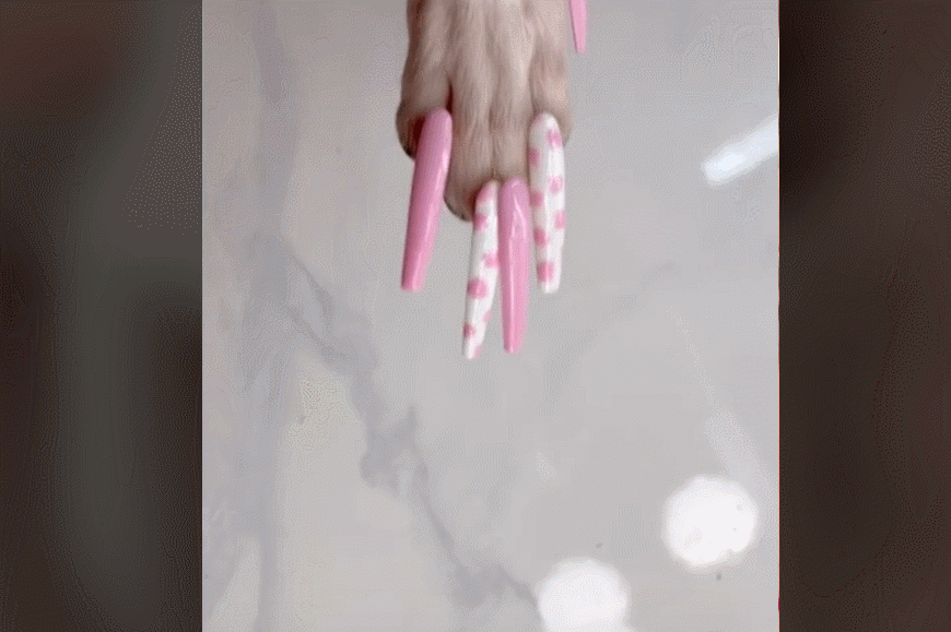 영상은 마리차가 사람 손에는 맞지 않을 듯한 작은 가짜 손톱을 만드는 장면으로 시작한다. 이윽고 손톱을 완성시킨 마리차는 그녀의 반려견 코코에게 그것을 붙였고, 그녀도 코코와 같은 패턴의 가짜 손톱을 붙여 커플 손톱을 자랑하는 장면으로 끝이 난다.